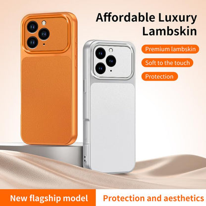 WANLONFENG Lambskin Texture PC TPU Phone Case with 2pcs Screen Films, For iPhone 15 Pro Max, For iPhone 15 Pro, For iPhone 15, For iPhone 14