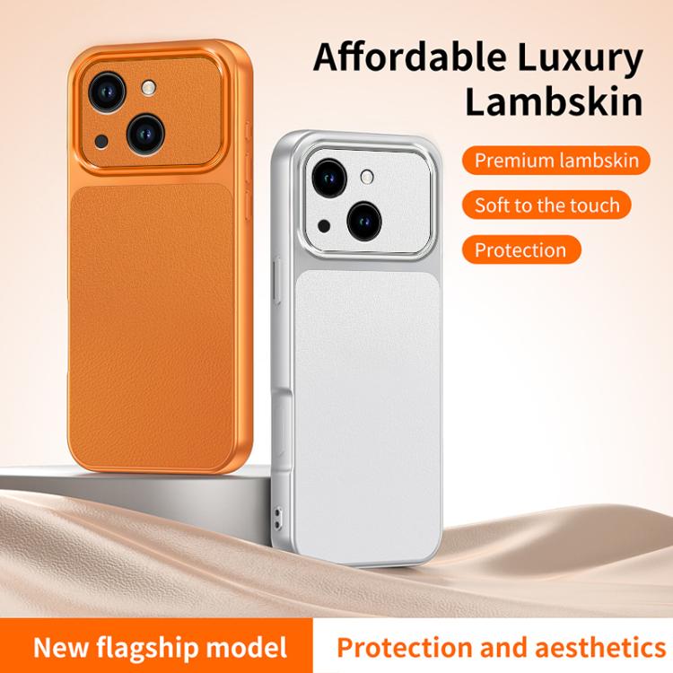 WANLONFENG Lambskin Texture PC TPU Phone Case with 2pcs Screen Films, For iPhone 13, For iPhone 12, For iPhone 12 Pro Max, For iPhone 12 Pro