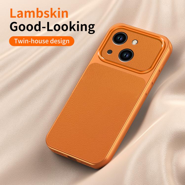 WANLONFENG Lambskin Texture PC TPU Phone Case with 2pcs Screen Films, For iPhone 13, For iPhone 12, For iPhone 12 Pro Max, For iPhone 12 Pro