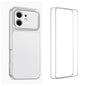 WANLONFENG Lambskin Texture PC TPU Phone Case with 2pcs Screen Films, For iPhone 11 Pro Max, For iPhone 11, For iPhone 11 Pro