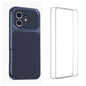 WANLONFENG Lambskin Texture PC TPU Phone Case with 2pcs Screen Films, For iPhone 11 Pro Max, For iPhone 11, For iPhone 11 Pro