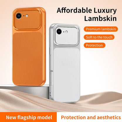 WANLONFENG Lambskin Texture PC TPU Phone Case with 2pcs Screen Films, For iPhone 17e / 16e, For iPhone 17 Pro Max, For iPhone 17 Pro, For iPhone 17