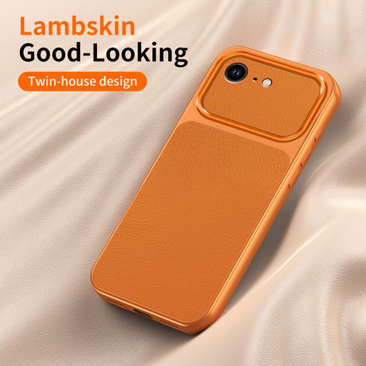 WANLONFENG Lambskin Texture PC TPU Phone Case with 2pcs Screen Films, For iPhone 17e / 16e, For iPhone 17 Pro Max, For iPhone 17 Pro, For iPhone 17