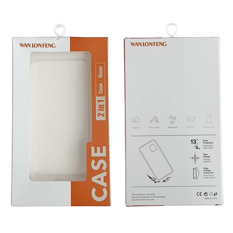 WANLONFENG Lambskin Texture PC TPU Phone Case with 2pcs Screen Films, For iPhone 11 Pro Max, For iPhone 11, For iPhone 11 Pro