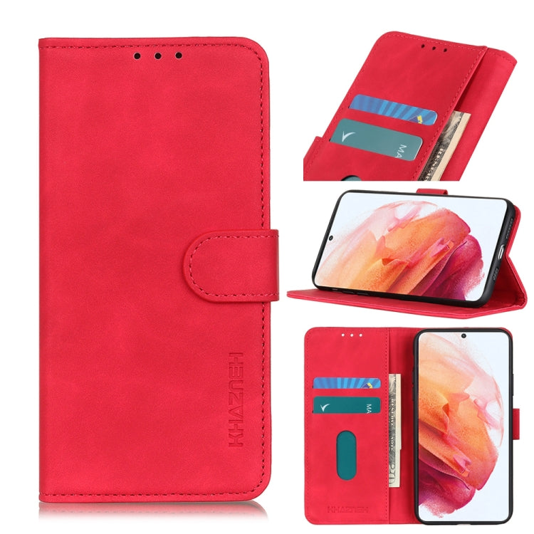 KHAZNEH Retro Texture PU + TPU Horizontal Flip Leather Case with Holder & Card Slots & Wallet