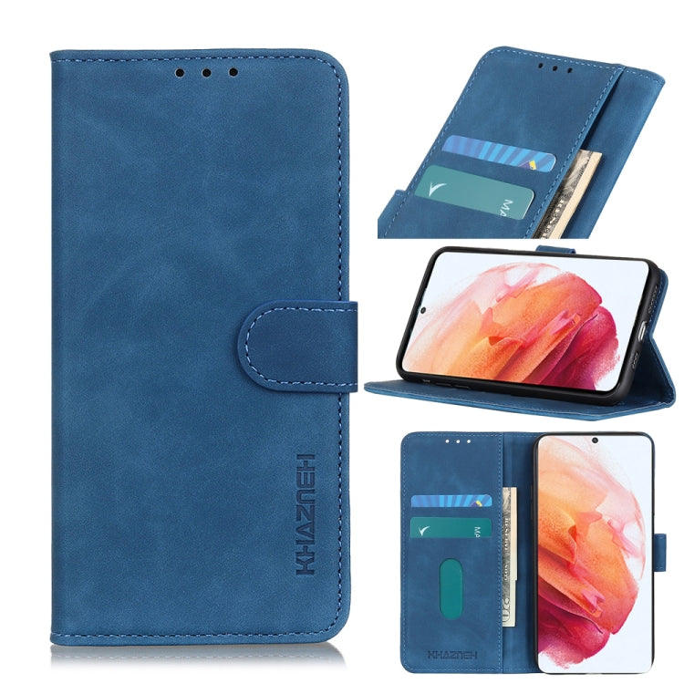 KHAZNEH Retro Texture PU + TPU Horizontal Flip Leather Case with Holder & Card Slots & Wallet