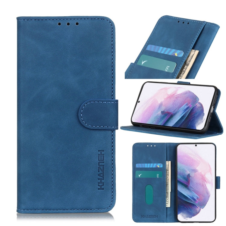 KHAZNEH Retro Texture PU + TPU Horizontal Flip Leather Case with Holder & Card Slots & Wallet