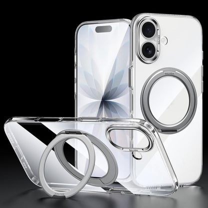 SULADA 360 Degree Rotation Magnetic Holder Clear PC Phone Case, For iPhone 18 Pro, For iPhone 18 Pro Max, For iPhone 17 Pro Max, For iPhone 17 Pro, For iPhone 17