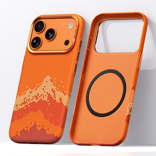 SULADA Kevlar Pixel Grid Texture Magnetic Phone Case, For iPhone 18 Pro, For iPhone 18 Pro Max, For iPhone 17 Pro Max, For iPhone 17 Pro, For iPhone 17