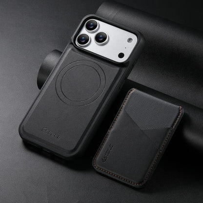 ESEBLE E6 Vegan Leather Detachable Card Holder Magnetic RFID Phone Case, For iPhone 18 Pro / 17 Pro, For iPhone 18 Pro Max / 17 Pro Max, For iPhone 17, For iPhone Air, For iPhone 16 Pro Max, For iPhone 16 Pro