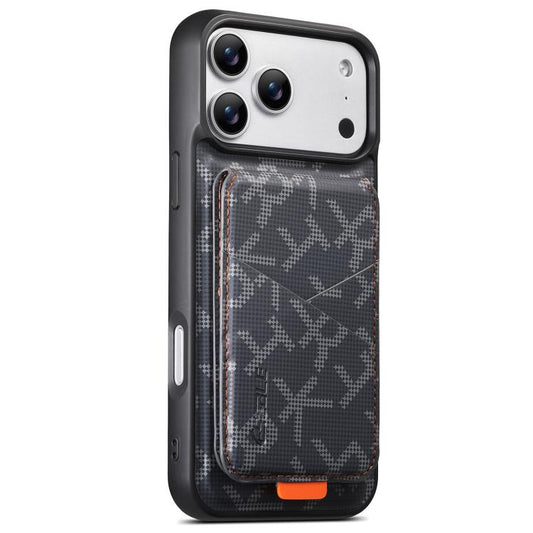 ESEBLE E5 Letter Pattern Detachable Card Holder Magnetic RFID Phone Case, For iPhone 18 Pro / 17 Pro, For iPhone 18 Pro Max / 17 Pro Max, For iPhone 17, For iPhone 16 Pro Max, For iPhone 16 Pro, For iPhone 16