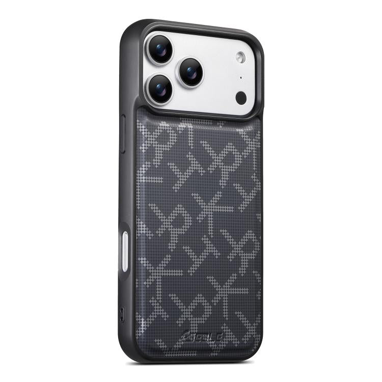 ESEBLE E5 Letter Pattern Detachable Card Holder Magnetic RFID Phone Case, For iPhone 15 Pro Max, For iPhone 15 Pro, For iPhone 15