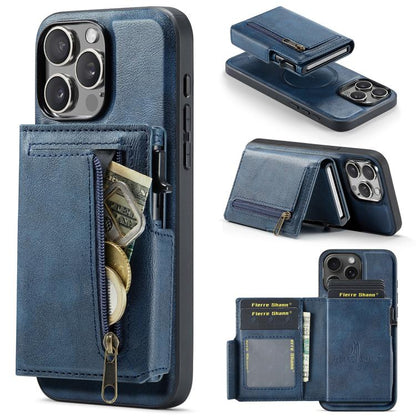 Fierre Shann Oil Wax Vegan Leather Magnetic Card Holder Back Phone Case, For iPhone 13 Pro Max, For iPhone 13 Pro, For iPhone 12 / 12 Pro, For iPhone 12 Pro Max