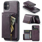 Fierre Shann Oil Wax Vegan Leather Magnetic Card Holder Back Phone Case, For iPhone 11 Pro Max, For iPhone 11, For iPhone 11 Pro