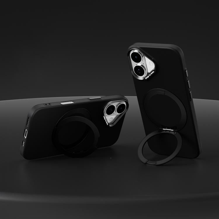 ABEEL Lightweight Zero Skin Feel Magnetic PC Phone Case with Holder, For iPhone 17, For iPhone 16 Pro Max, For iPhone 16 Pro, For iPhone 16