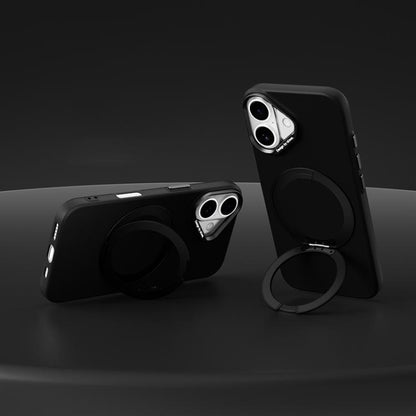 ABEEL Lightweight Zero Skin Feel Magnetic PC Phone Case with Holder, For iPhone 17, For iPhone 16 Pro Max, For iPhone 16 Pro, For iPhone 16