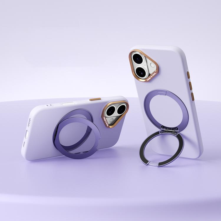 ABEEL Lightweight Zero Skin Feel Magnetic PC Phone Case with Holder, For iPhone 17, For iPhone 16 Pro Max, For iPhone 16 Pro, For iPhone 16