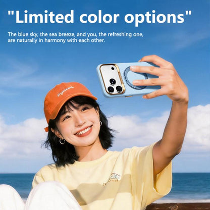ABEEL Lightweight Zero Skin Feel Magnetic PC Phone Case with Holder, For iPhone 18 Pro, For iPhone 18 Pro Max, For iPhone 17 Pro Max, For iPhone 17 Pro