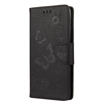 Butterflies Embossing Horizontal Flip Leather Case with Holder & Card Slots & Wallet