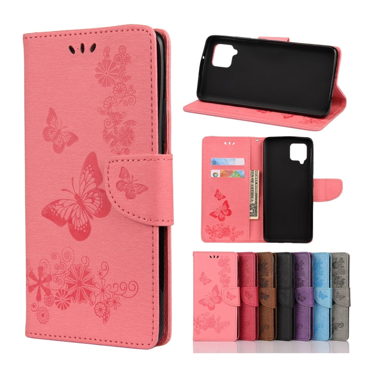 Butterflies Embossing Horizontal Flip Leather Case with Holder & Card Slots & Wallet