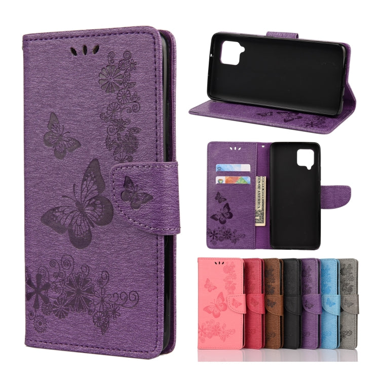 Butterflies Embossing Horizontal Flip Leather Case with Holder & Card Slots & Wallet