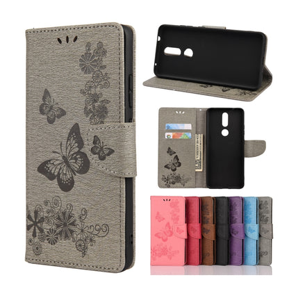 Butterflies Embossing Horizontal Flip Leather Case with Holder & Card Slots & Wallet