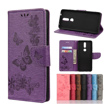 Butterflies Embossing Horizontal Flip Leather Case with Holder & Card Slots & Wallet