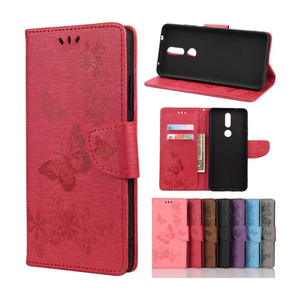 Butterflies Embossing Horizontal Flip Leather Case with Holder & Card Slots & Wallet, For Samsung Galaxy A42 5G, For Nokia 2.4