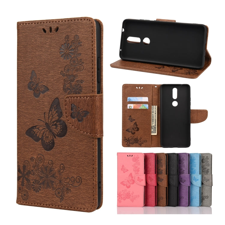 Butterflies Embossing Horizontal Flip Leather Case with Holder & Card Slots & Wallet