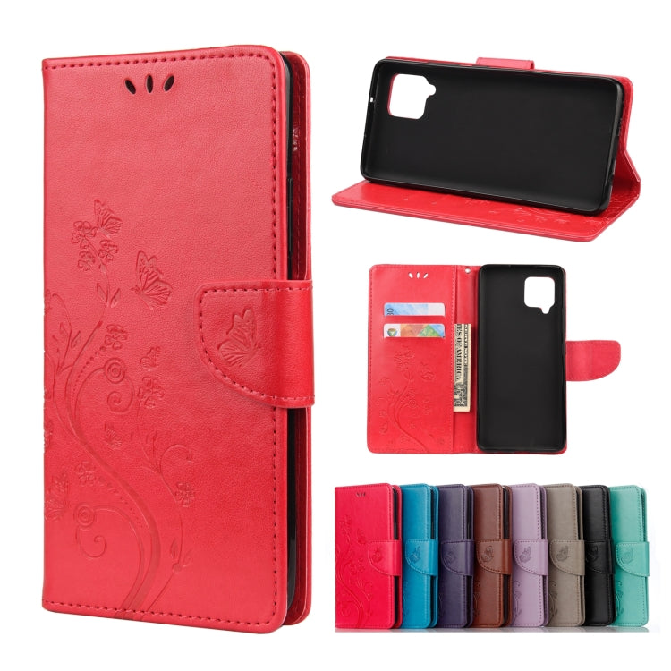 Butterfly Flower Pattern Horizontal Flip Leather Case with Holder & Card Slots & Wallet