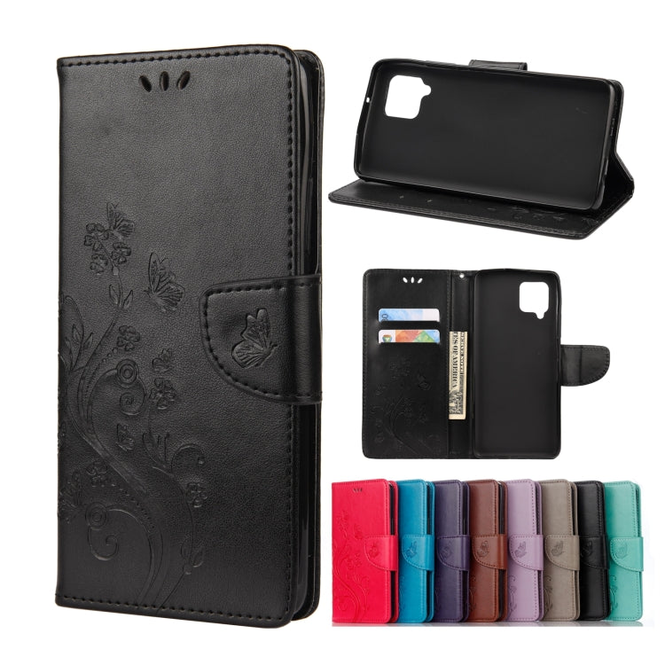 Butterfly Flower Pattern Horizontal Flip Leather Case with Holder & Card Slots & Wallet