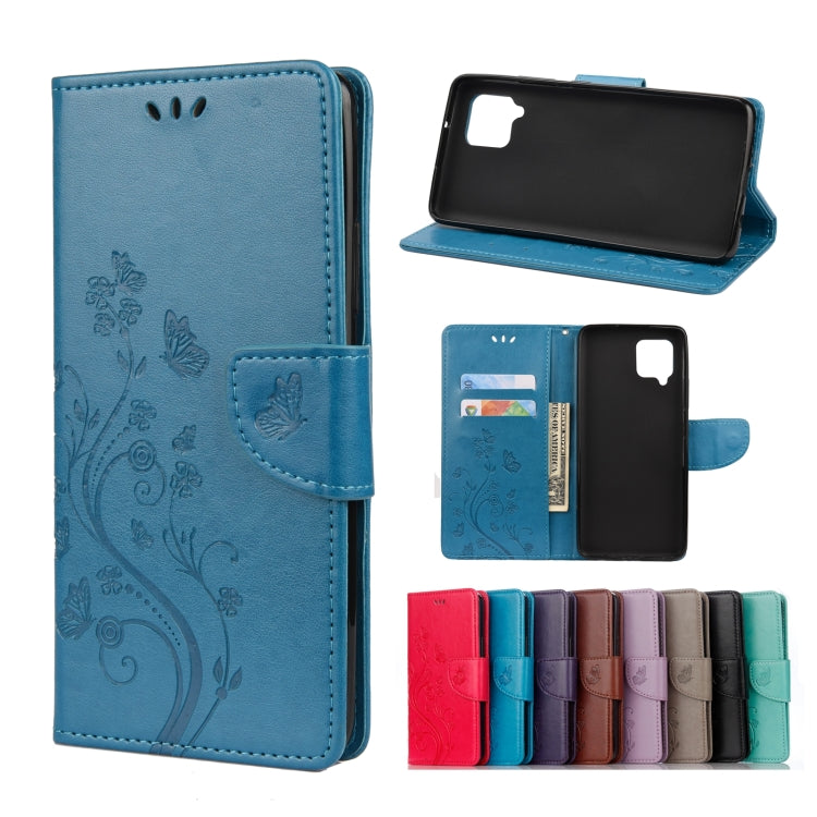 Butterfly Flower Pattern Horizontal Flip Leather Case with Holder & Card Slots & Wallet