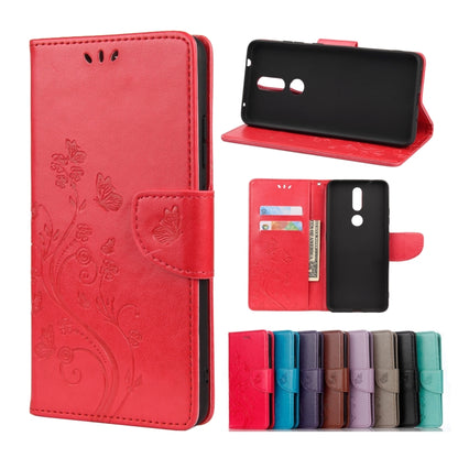 Butterfly Flower Pattern Horizontal Flip Leather Case with Holder & Card Slots & Wallet