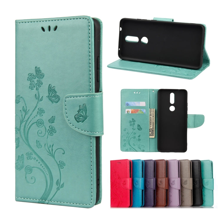 Butterfly Flower Pattern Horizontal Flip Leather Case with Holder & Card Slots & Wallet