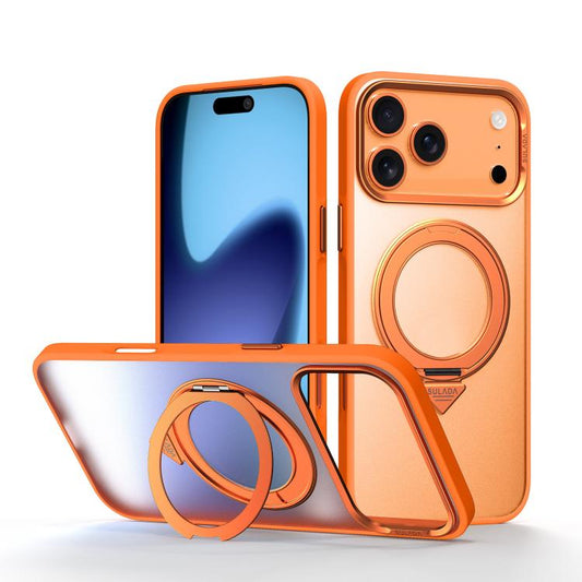 SULADA 360 Degree Rotation Holder Frosted Magnetic Phone Case, For iPhone 18 Pro / 17 Pro, For iPhone 18 Pro Max / 17 Pro Max, For iPhone 17