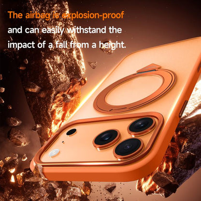 SULADA 360 Degree Rotation Holder Frosted Magnetic Phone Case, For iPhone 18 Pro / 17 Pro, For iPhone 18 Pro Max / 17 Pro Max, For iPhone 17