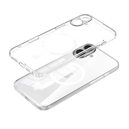 SULADA Crystal-Coated Clear Magnetic PC Hybrid TPU Phone Case, For iPhone 18 Pro, For iPhone 18 Pro Max, For iPhone 17 Pro Max, For iPhone 17 Pro, For iPhone 17, For iPhone Air