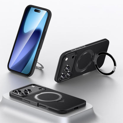 SULADA Top Grain Leather MagSafe Magnetic Holder Phone Case, For iPhone 18 Pro, For iPhone 18 Pro Max, For iPhone 17 Pro Max, For iPhone 17 Pro, For iPhone 17