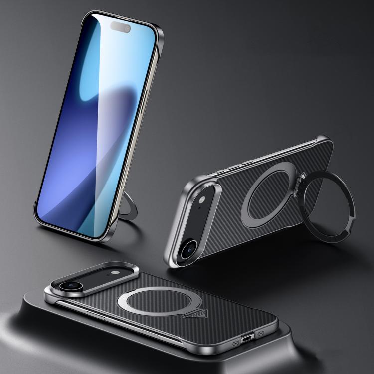 SULADA Kevlar Texture MagSafe Magnetic Holder Phone Case, For iPhone 18 Pro, For iPhone 18 Pro Max, For iPhone 17 Pro Max, For iPhone 17 Pro, For iPhone 17, For iPhone Air