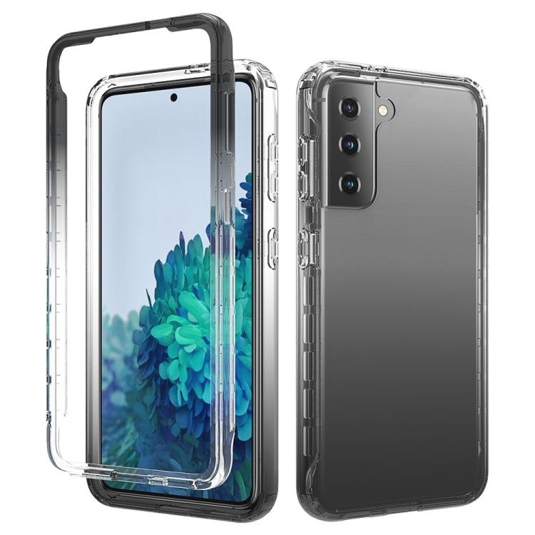 Shockproof  High Transparency Two-color Gradual Change PC+TPU Candy Colors Protective Case, For Samsung Galaxy S21 5G