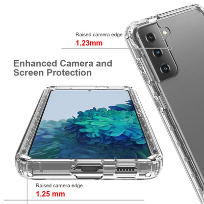 Shockproof  High Transparency Two-color Gradual Change PC+TPU Candy Colors Protective Case, For Samsung Galaxy S21 5G