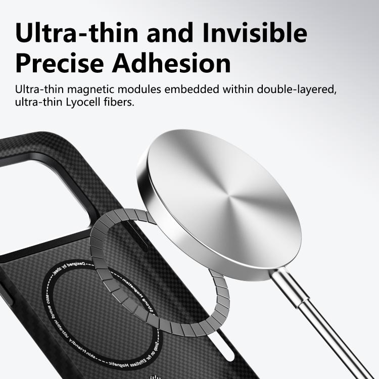ABEEL Lightweight Zero Feel Series Lyocell Fiber Water Adhesive Magnetic Phone Case, For iPhone 17, For iPhone 16 Pro Max, For iPhone 16 Pro, For iPhone 16