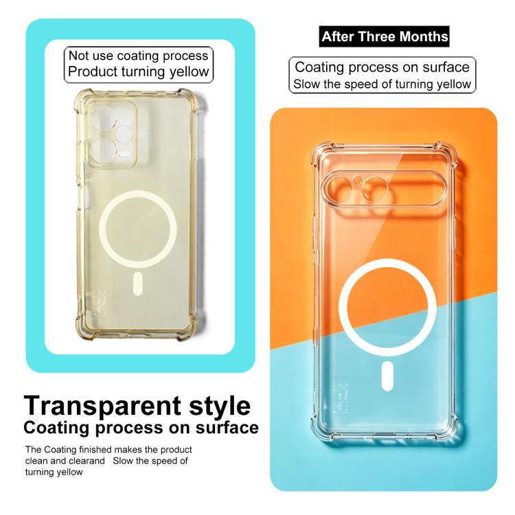 imak Magnetic Shockproof Airbag TPU Phone Case, For iPhone 18 Pro, For iPhone 18 Pro Max, For iPhone 17