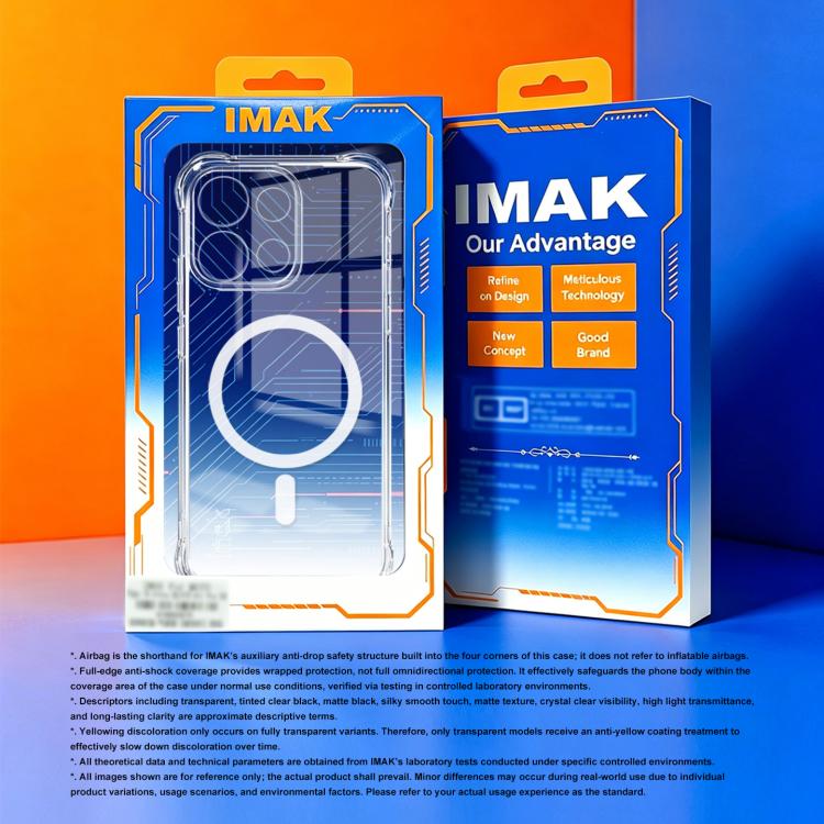 imak Magnetic Shockproof Airbag TPU Phone Case, For iPhone 18 Pro, For iPhone 18 Pro Max, For iPhone 17