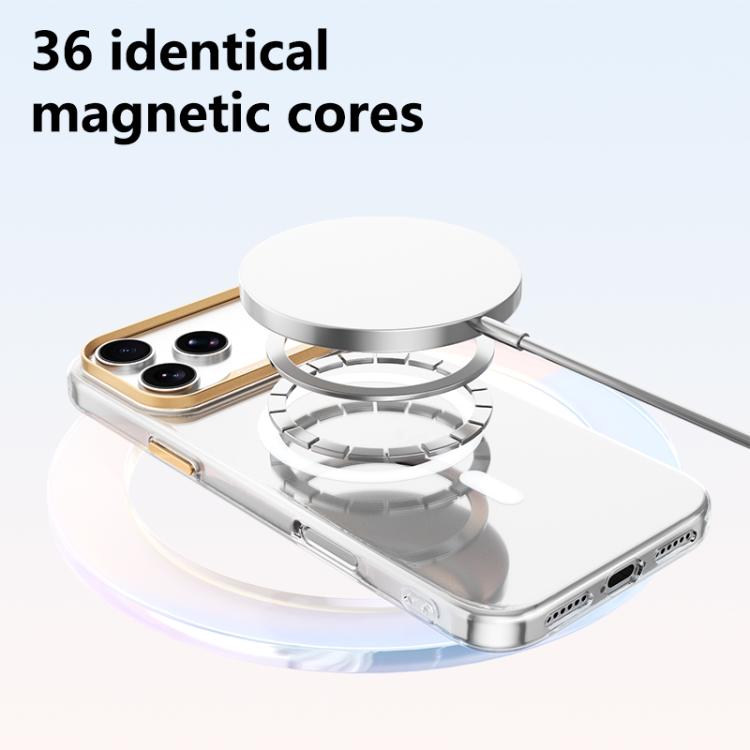 ABEEL Transparent Magnetic Hardened PC Phone Case, For iPhone 18 Pro, For iPhone 18 Pro Max, For iPhone 17 Pro Max, For iPhone 17 Pro, For iPhone 17, For iPhone 16 Pro Max, For iPhone 16 Pro, For iPhone 16
