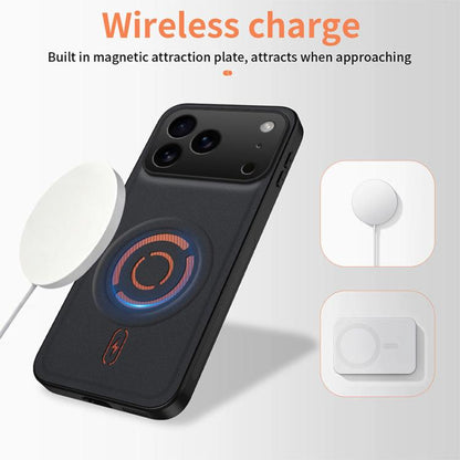 WANLONFENG Tech Fabric Texture Magnetic Phone Case with 2pcs Screen Films, For iPhone 18 Pro, For iPhone 18 Pro Max, For iPhone 17e / 16e, For iPhone 17 Pro Max