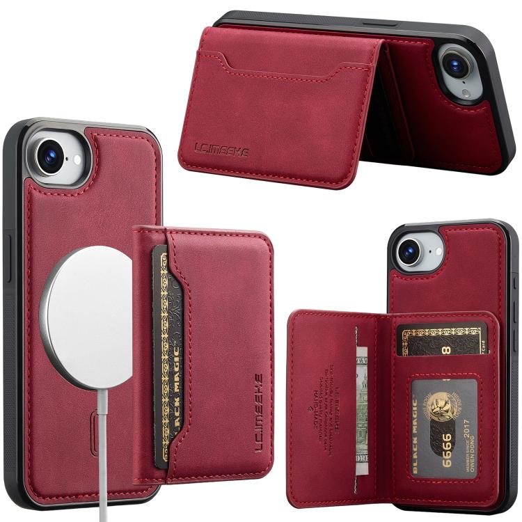 LC.IMEEKE L7 Series RFID Card Bag Magnetic Phone Case, For iPhone 18 Pro / 17 Pro, For iPhone 18 Pro Max / 17 Pro Max, For iPhone 17e / 16e, For iPhone 17
