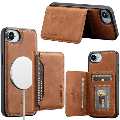 LC.IMEEKE L7 Series RFID Card Bag Magnetic Phone Case, For iPhone 18 Pro / 17 Pro, For iPhone 18 Pro Max / 17 Pro Max, For iPhone 17e / 16e, For iPhone 17
