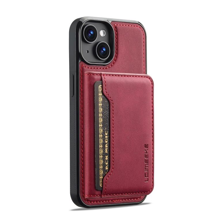 LC.IMEEKE L7 Series RFID Card Bag Magnetic Phone Case, For iPhone 15, For iPhone 14 / 13, For iPhone 14 Pro, For iPhone 14 Pro Max
