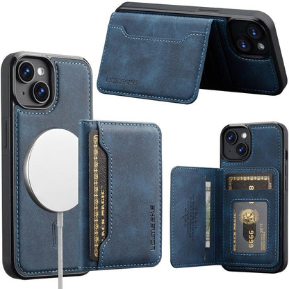 LC.IMEEKE L7 Series RFID Card Bag Magnetic Phone Case, For iPhone 15, For iPhone 14 / 13, For iPhone 14 Pro, For iPhone 14 Pro Max